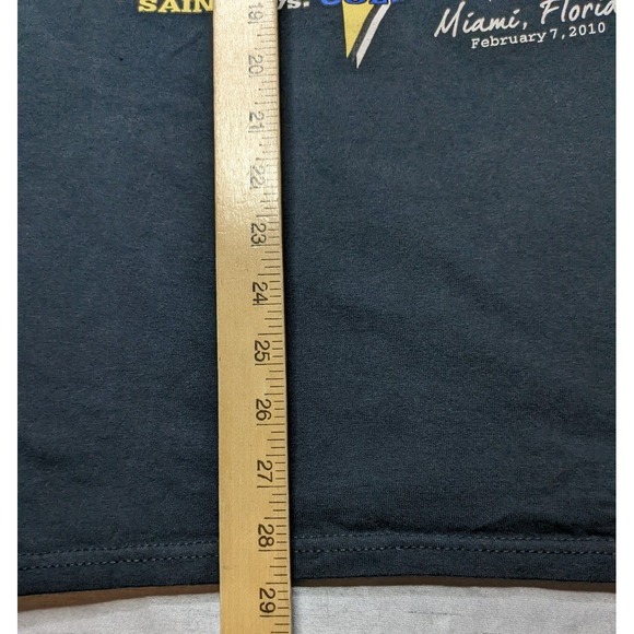 SUPER BOWL XLIV SAINTS VS COLTS MIAMI FL FEBRUARY 7 2020 Men Large T-Shirt - Picture 7 of 11